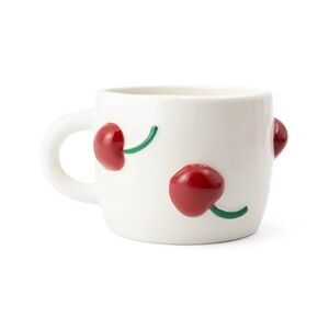 NWT - Target Cherry White Ceramic Mug